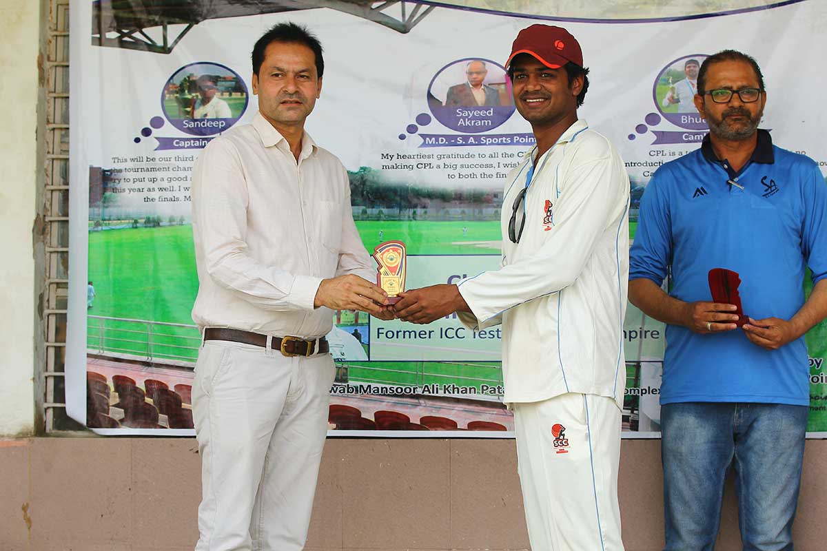 S A Sports Point  organized CPL Final at  nawab mansur ali khan pataudi sports complex