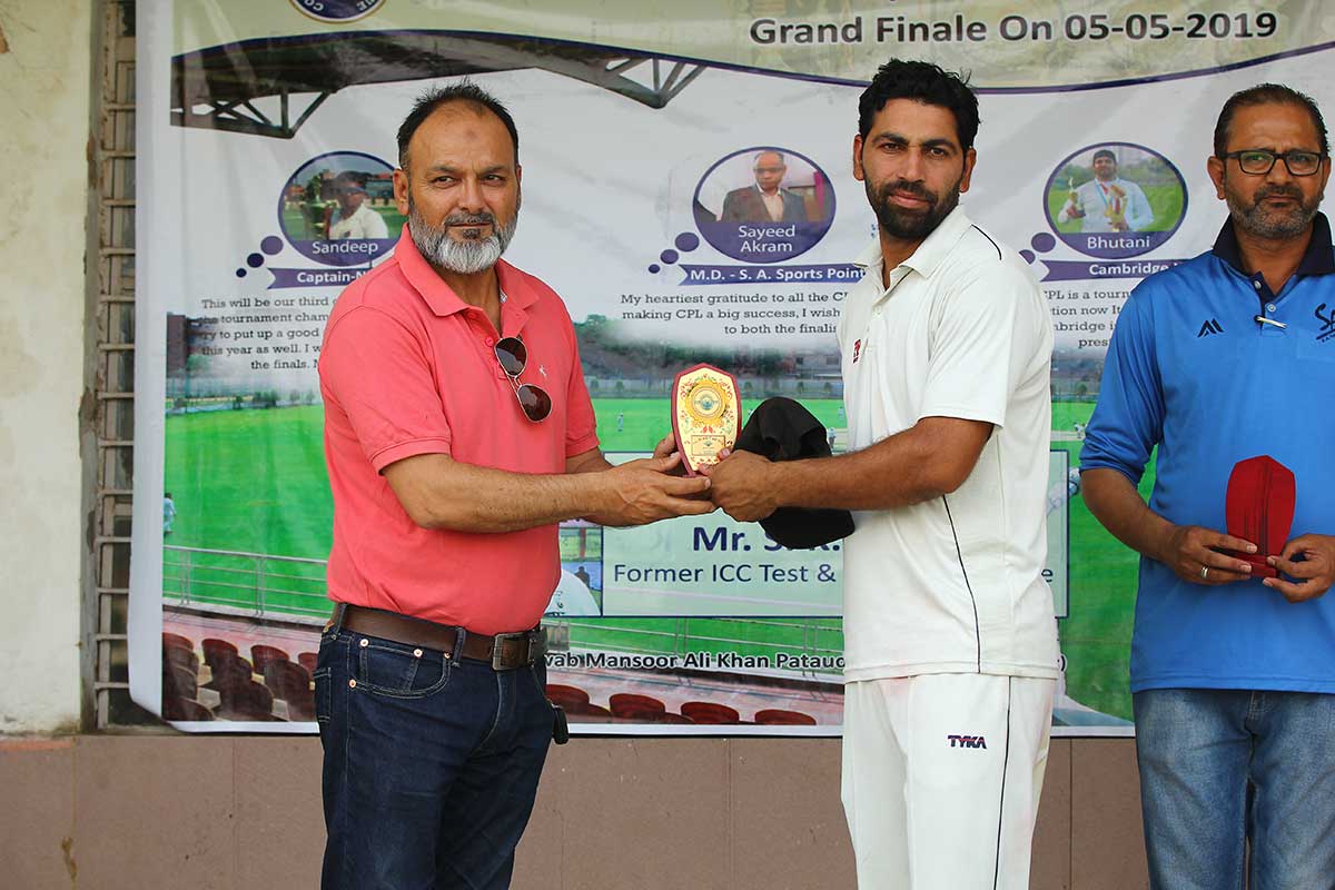 S A Sports Point  organized CPL Final at  nawab mansur ali khan pataudi sports complex